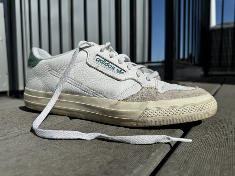 The adidas continental vulc shoes in collegiate green